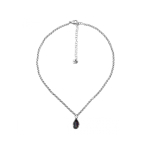 Колье Ciclon с муранским стеклом и серебряным покрытием B182856-10 BW/S