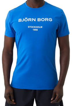 Мужская теннисная футболка Björn Borg Print T-Shirt - naturical blue