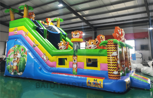 Коммерческий батут "Тигриная страна 2", 8*4*5 м, PR-11890