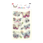 Наклейки детские Alingar, 10 см х 18,5 см, "Нежность", ассорти, (кофе, сладости, роллы), бумага, пакет с европодвесом