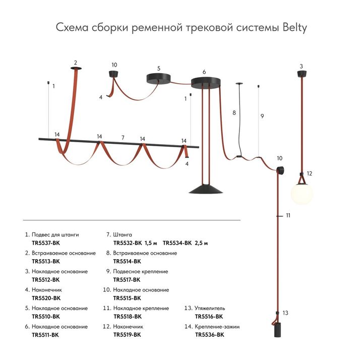 Наконечник Denkirs Belty Base TR5520-BK