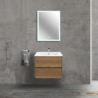 База под раковину Gio 600 подвесная, 2 выкатных ящика soft-close, T.Oak, , шт