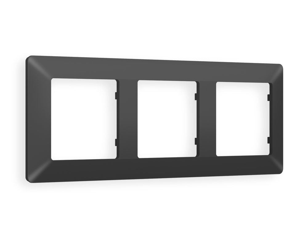 AF110803 Рамка ALFA Line (Графит Мягкое касание) 3-ая