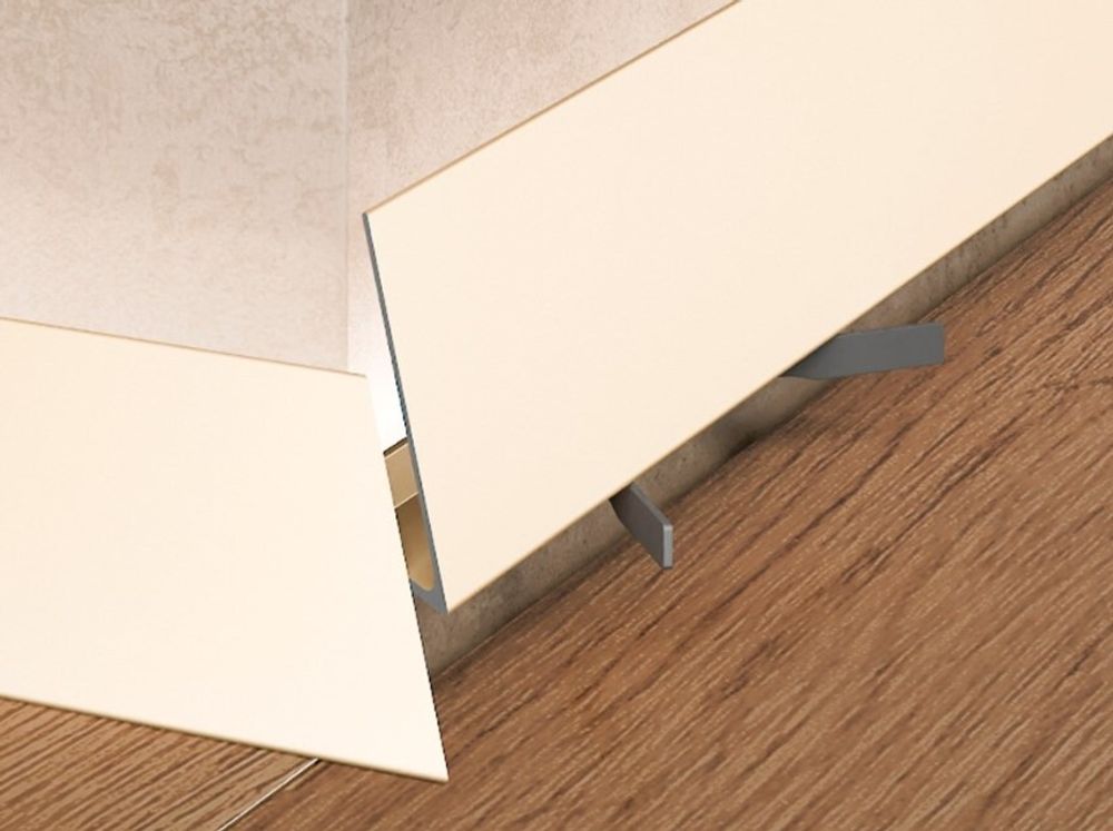 Щелевой плинтус Pro Design Corner 570 шампань, 2600x15,5x35 мм