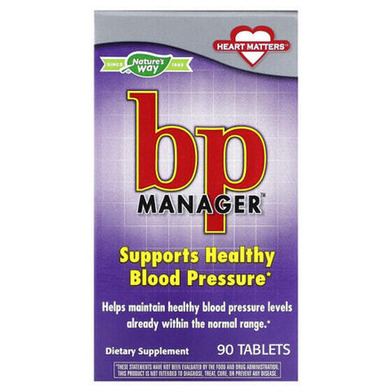Для сердца и сосудов Nature's Way, BP Manager`` 90 таблеток