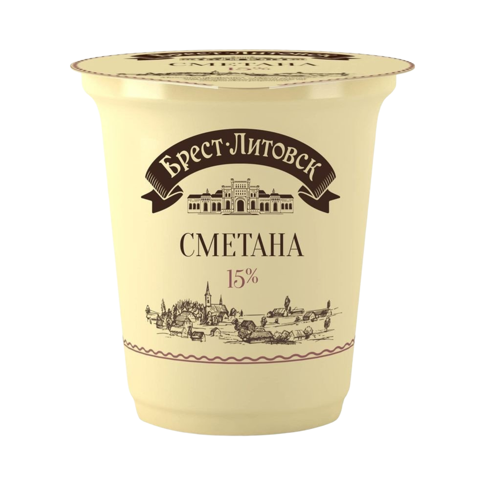 Сметана "Брест-Литовск" 15% 315г