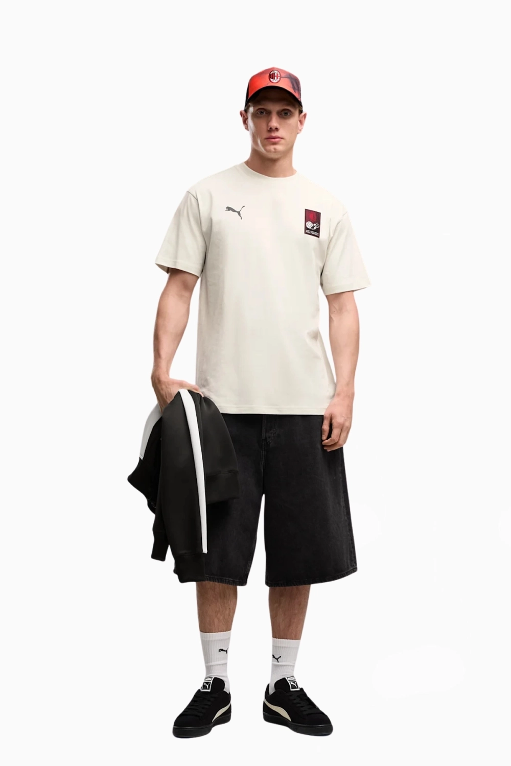 Футболка Puma AC Milan 26/27 ftblCulture Relaxed Tee - бежевый