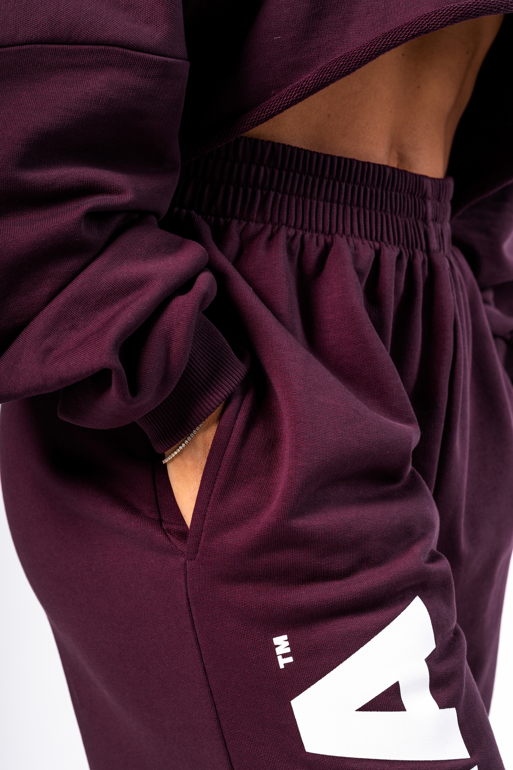 Спортивные брюки Loose-Fit Baggy Pants BOYFRIEND STYLE 432 Бордовые