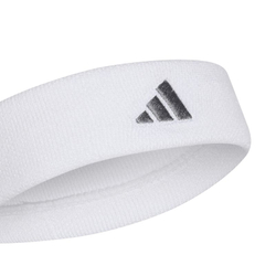Повязка на голову теннисная Adidas Tennis Headband - white/iron metallic