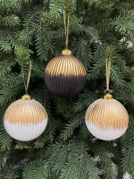 Набор стеклянных шаров Шахерезада 100 мм., 6 шт., Christmas DeLuxe (13126)