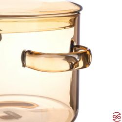 Кастрюля с крышкой Repast Diamond 1350 мл медовая
