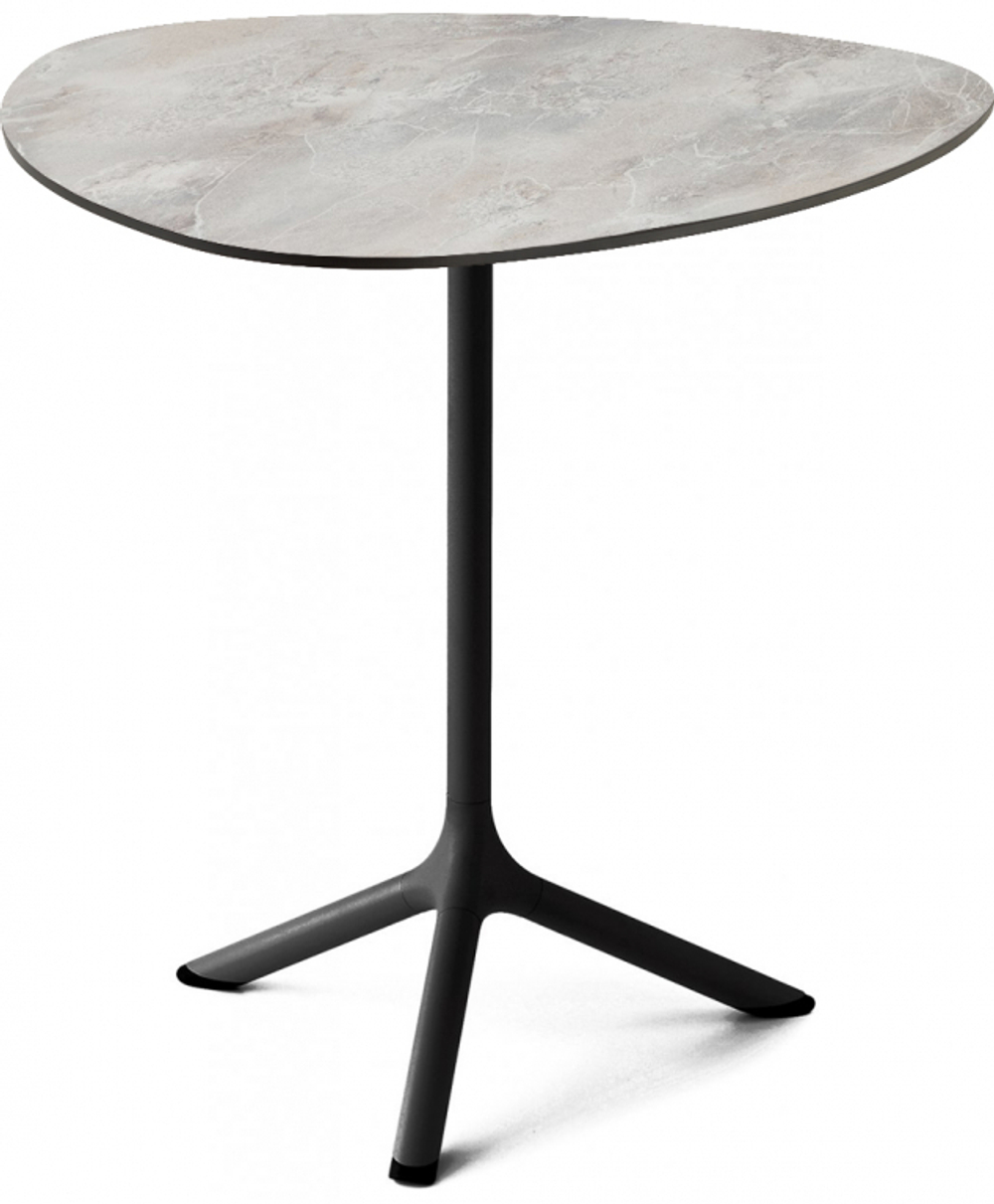 Стол ламинированный обеденный складной Scab Design Tripe Folding, черный, каменный