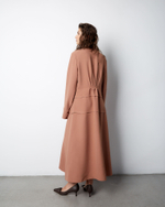 Платье из вискозы Стелла Маккартни карамель