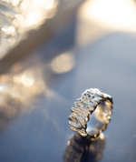 кольцо карамель широкое