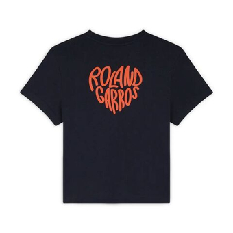Женская теннисная футболка Roland Garros Heart Heritage - navy blue