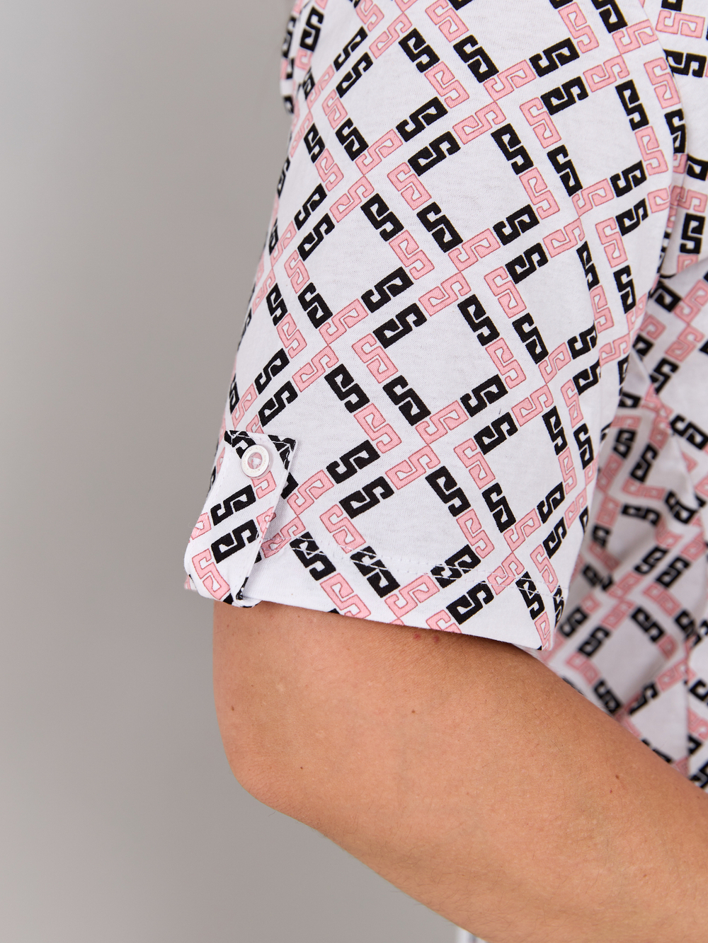 Блузка БЛ-122/орнамент-розовый