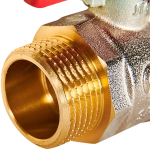 Кран шаровой полнопроходной ROMMER - 3/4" (НР/НР, PN40, ручка-бабочка)