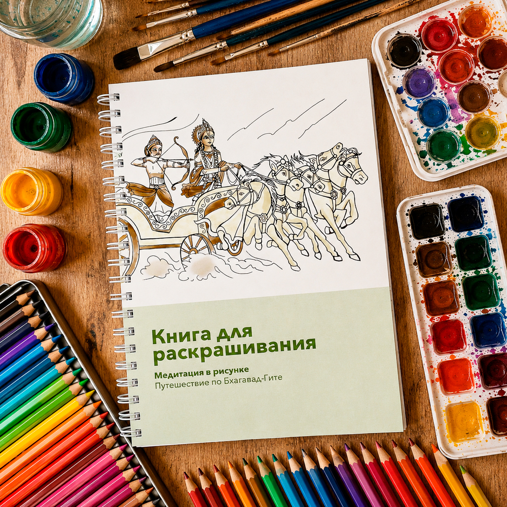Книга для раскрашивания Бхагавад Гита