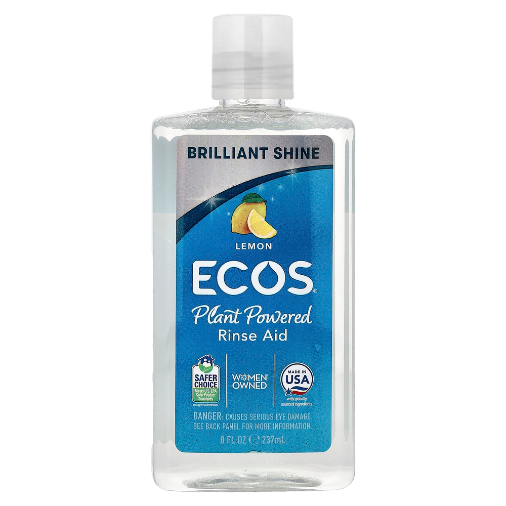 Earth Friendly Products, Ecos®, ополаскиватель на растительной основе, со вкусом лимона, 237 мл (8 жидк. унций)