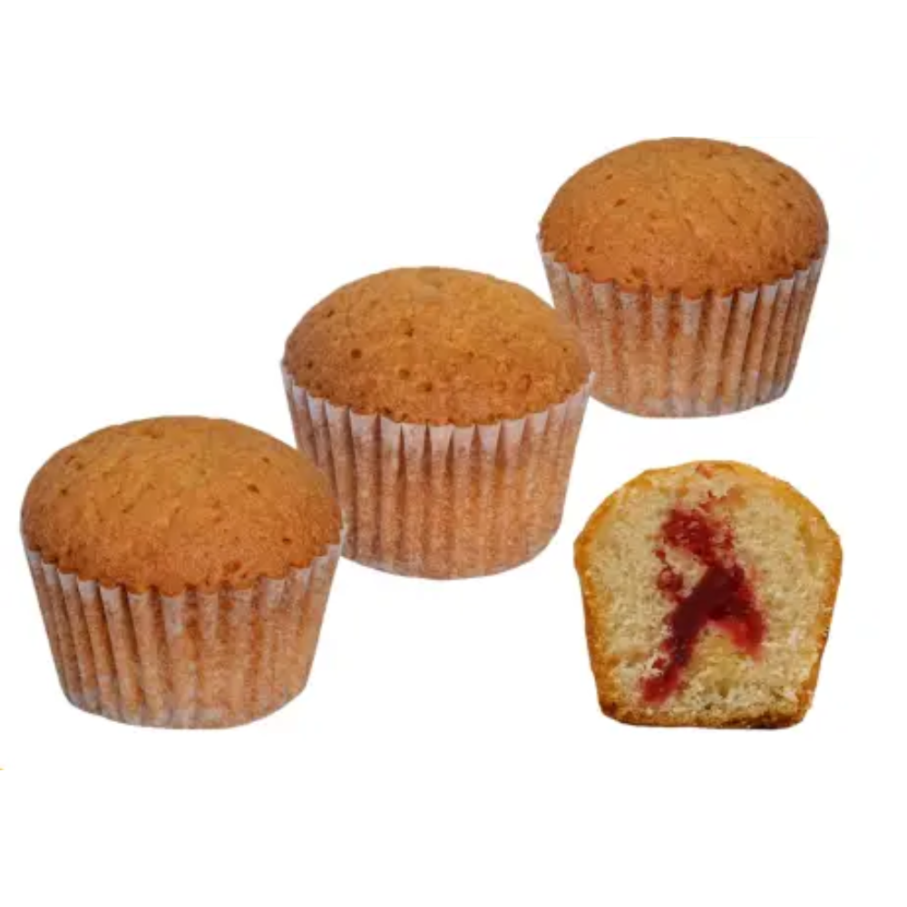 Кекс с начинкой клубника-сливки вес Конди (8010)