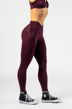 Леггинсы V-shaping Belt Leggings STRONG BEAUTY 425 Бордовые