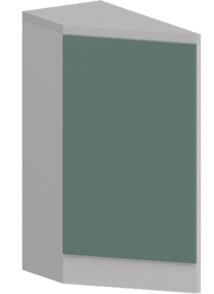 Кухня Модуль ШНТ 300 (левый) Белый / Матовая мята