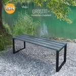Скамейка садовая grostat,серая