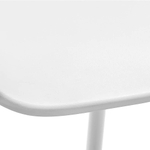 Стул полубарный Neo белый с белыми ножками