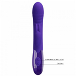 Вибратор-кролик с стимулятором клитора Cerberus-Youth, 20,6 см, синий