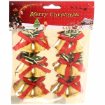 Набор колокольчиков двойных 2,5смх6шт золото