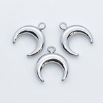 Подвеска Лунница, цвет серебро, размер 10*11 мм, цена за 1 шт
