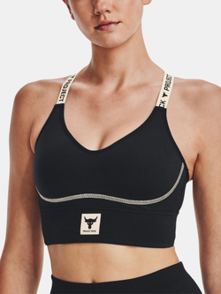 Топ Женский Under Armour Pjt Rock Infty Mid Bra-BLK