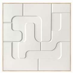 Постер Volumetric 100х100 см, 3D-фактура, бежевый