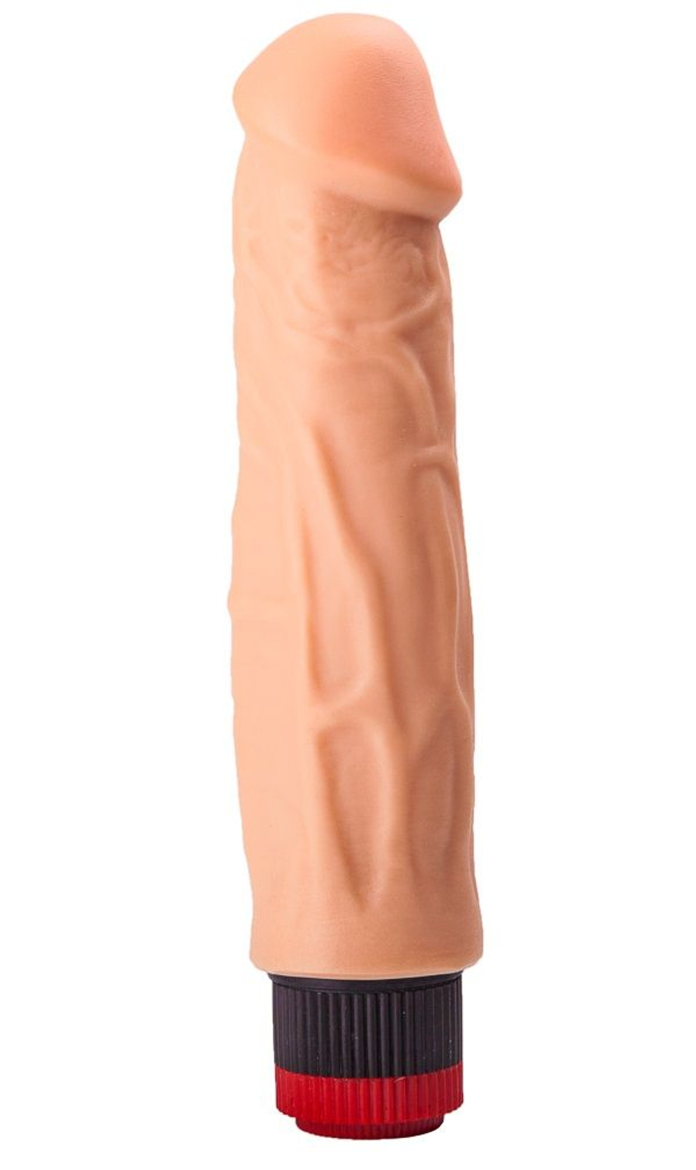 Гелевый вибратор с чётко прорисованной головкой - 22 см.