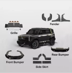 Обвес для Chery ICar 03 2024+ айкар передний бампер боковые юбки задний бампер