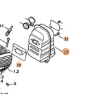 Шумоглушитель для бензореза TS800, арт.TS80011 (STIHL 4224 140 0605)