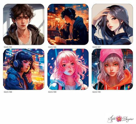 Набор мини-открыток ЛИЦА/120шт 0994.713