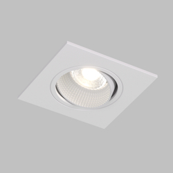 DK3071-WH Встраиваемый светильник, IP 20, 10 Вт, GU5.3, LED, белый/белый, пластик