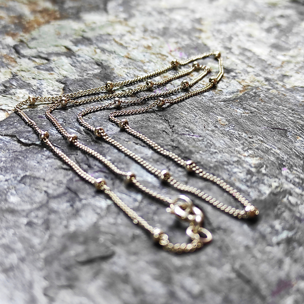 Цепочка серебряная с шариками