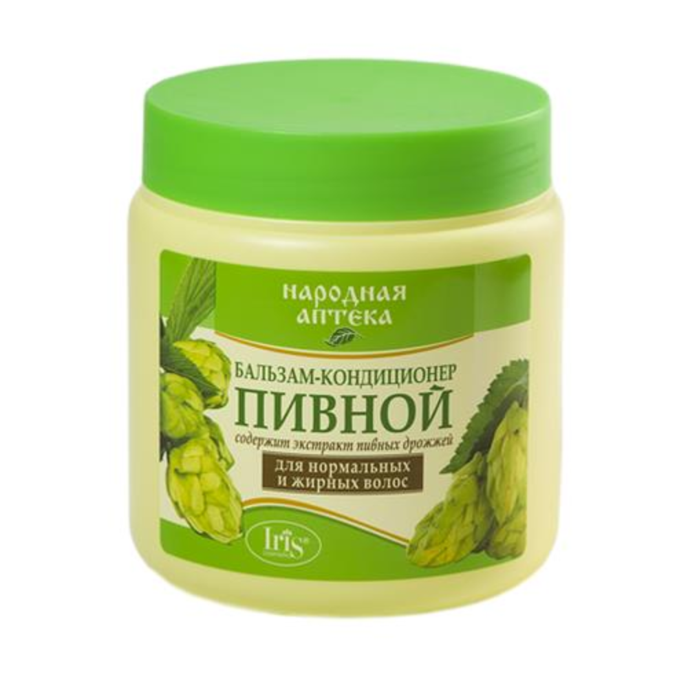 Бальзам-кондиционер Народная аптека Пивной для нормальных и жирных волос 500 мл