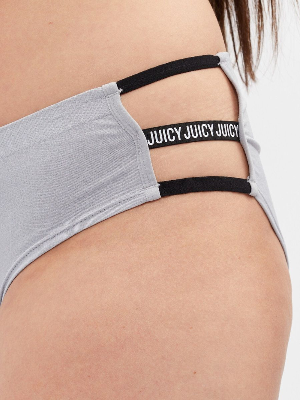 Набор из 3 высоких трусиков-слипов с перемычками по бокам (Размер: XL) (Цвет: разноцветный)