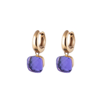 Серьги Qudo Firenze medium orchid 300338 V/RG