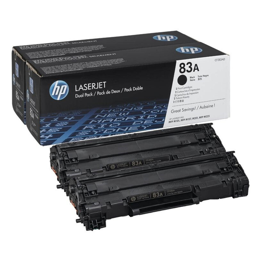 Картридж HP 83A (CF283AD) для LaserJet Pro M125/M127/M201/M202/M225 (3K)