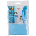 Штора для ванной 180*180см голубая