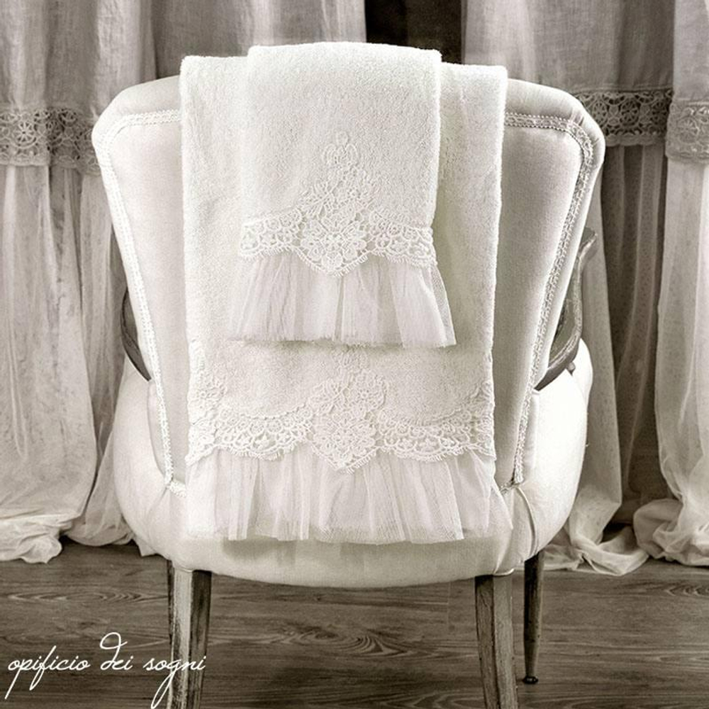 Набор полотенец 2шт Opificio Dei Sogni Frou Frou cipria бледно-розовый