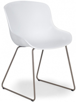 Стул пластиковый Papatya Globe-S Sled, белый