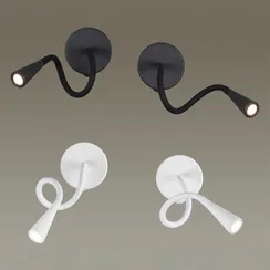 4255/3WL HIGHTECH ODL21 407 белый/металл Настен.светильник выкл на базе IP20 LED 3W 270Лм 3000K ODDS