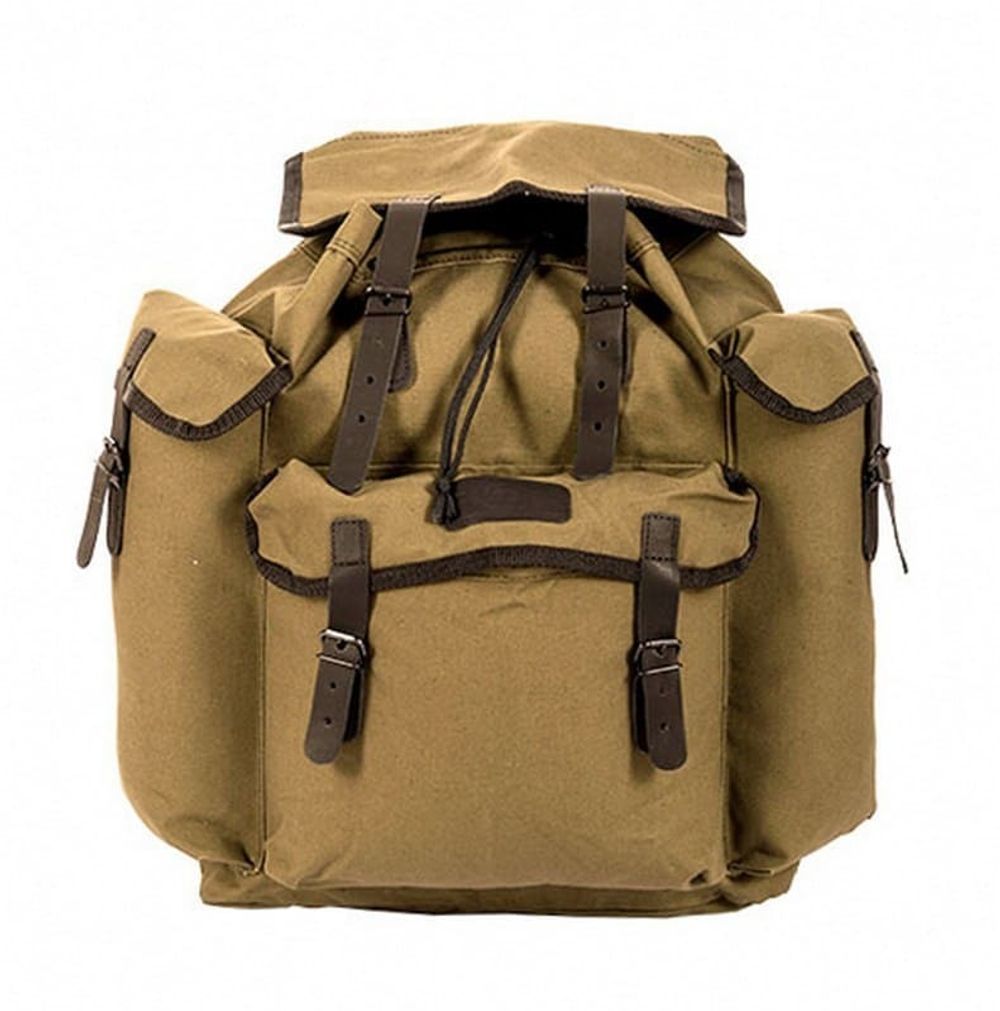 Рюкзак №2 авизент/кожа (х/б)