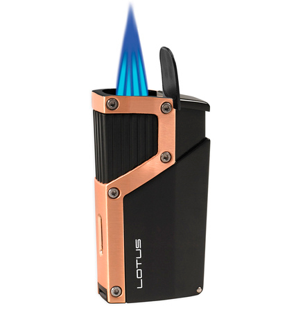 Зажигалка Lotus CZAR Black Matte & Copper LBL140030
