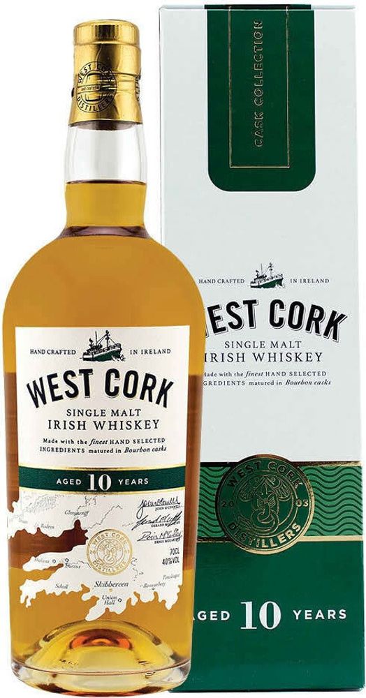 Виски West Cork 10 Years, 0.7 л
